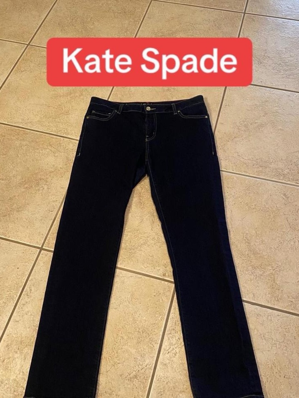 kate spade Dark Navy Straight-Leg Women's Jeans